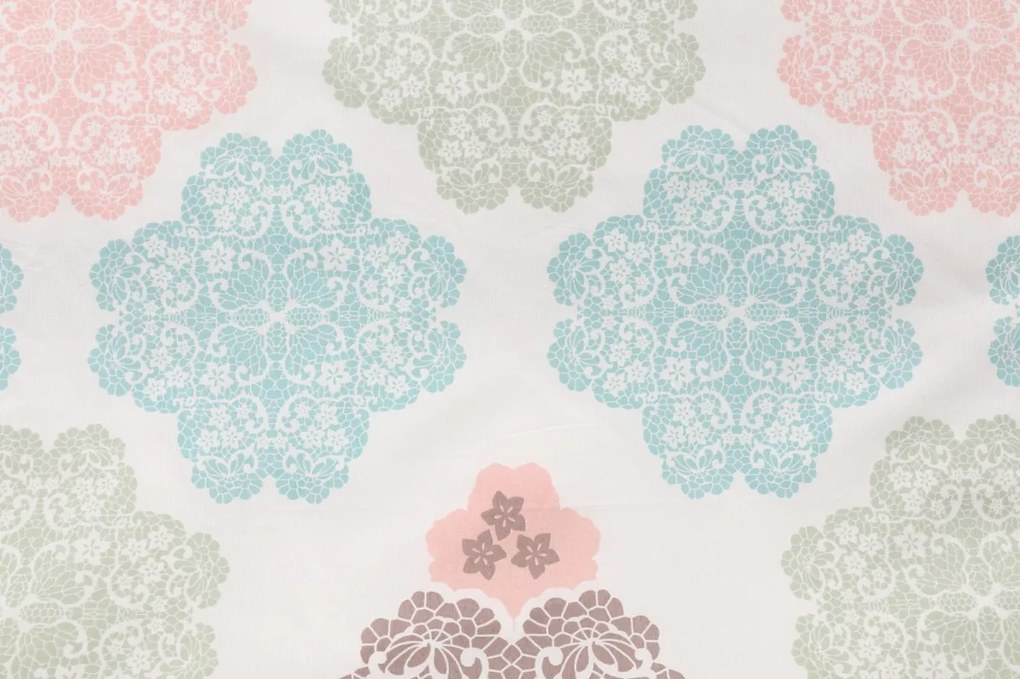 Súprava 4 ks bavlnených obliečok s prikrývkou Ornamentálna viacfarebná