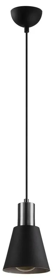 Čierne závesné svietidlo ø 14 cm Kem – Opviq lights