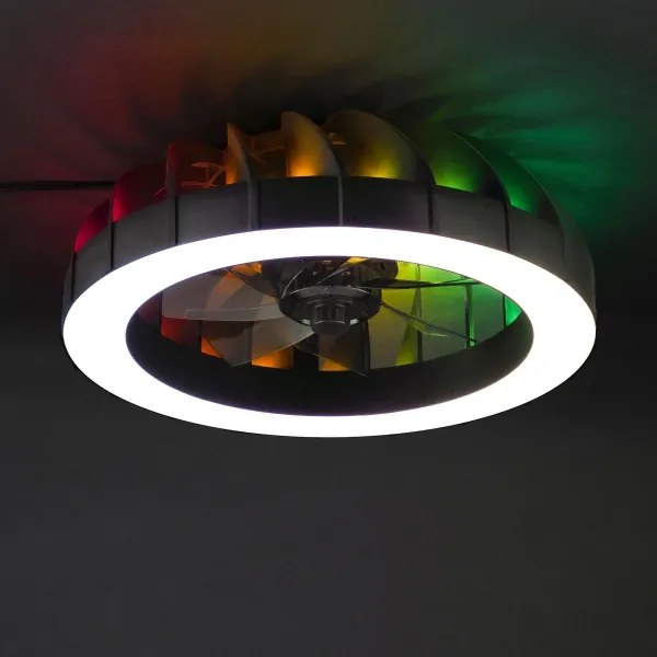 Brilliant - LED RGBW stropný ventilátor FANORA LED/30W/230V + DO
