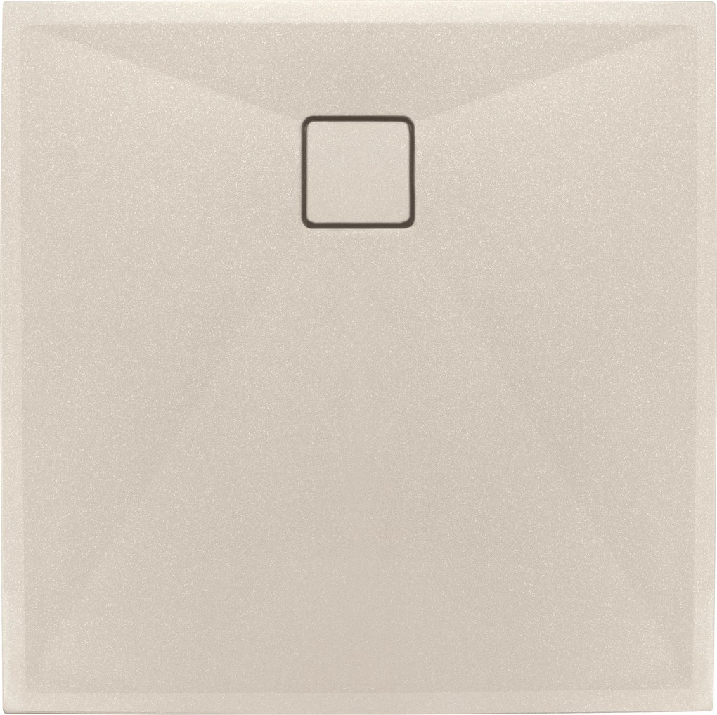 Deante Štvorcová sprchová vanička Correo 90x90 cm, granit, béžová - KQR 541B