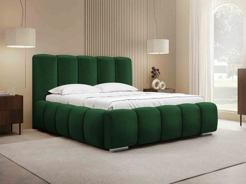 Čalúnená manželská posteľ Lisko, Rozmer postele: 180x200, Farba poťahu: Kronos 19