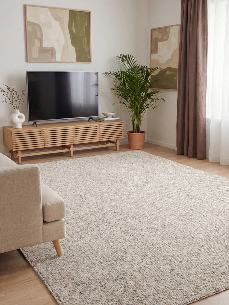 ELLE Decoration, Kusový koberec Wolly Ultra 106230 Dark Cream z kolekcie Elle, 80x150, béžová, obývacia izba