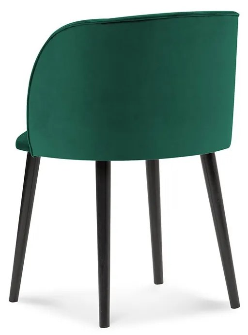 Zelená Zamatová stolička Aurora dĺžka 55 × šírka 56 × výška 80 cm WINDSOR & CO