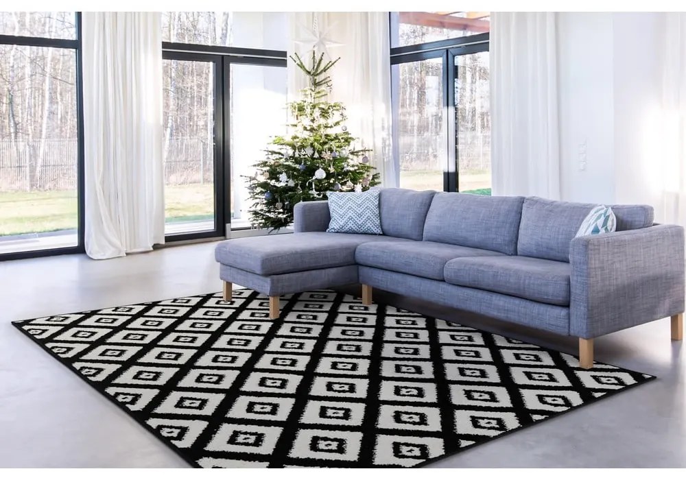 Čierno-biely koberec 133x180 cm Avanti – FD