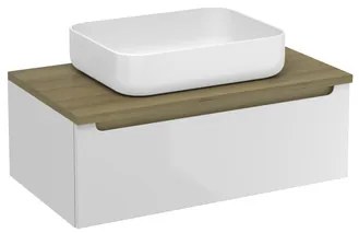 Kúpeľňová skrinka pod umývadlo Naturel Stilla 80x30x45 cm biela STILLAD08005DBK, 1 ks