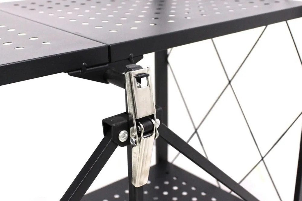 Skladací regál AZIONE 72x163 cm čierny