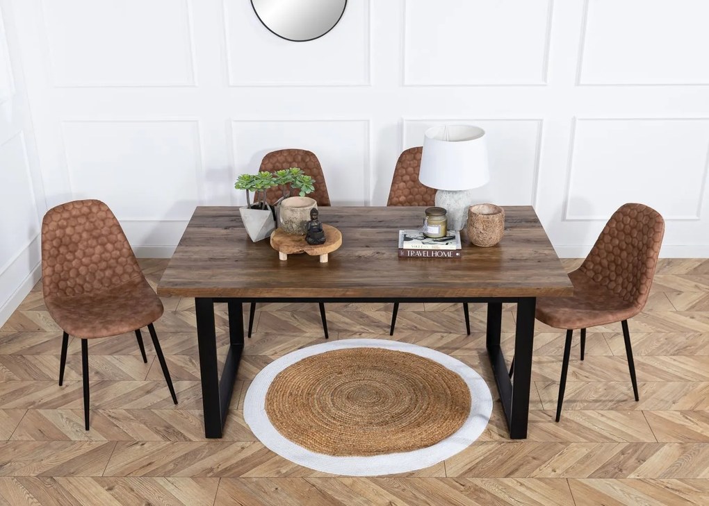 ATMOSPHERA Koberec Imogen, (fi) 120 cm, hnedá/biela