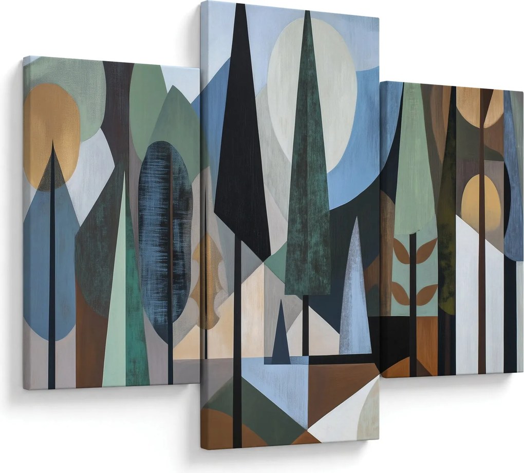 Obraz - Prírodná geometrická abstrakcia II. (90x60 cm)