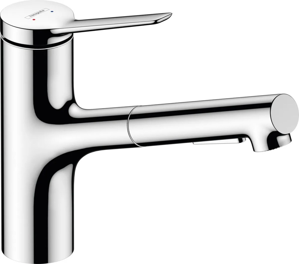 Hansgrohe Zesis M33, páková kuchynská batéria 150, vyťahovacia sprška, 2jet, sBox, chrómová, HAN-74821000