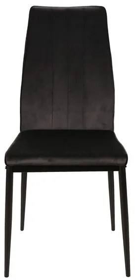 Jedálenská stolička Atom Velvet, čierna