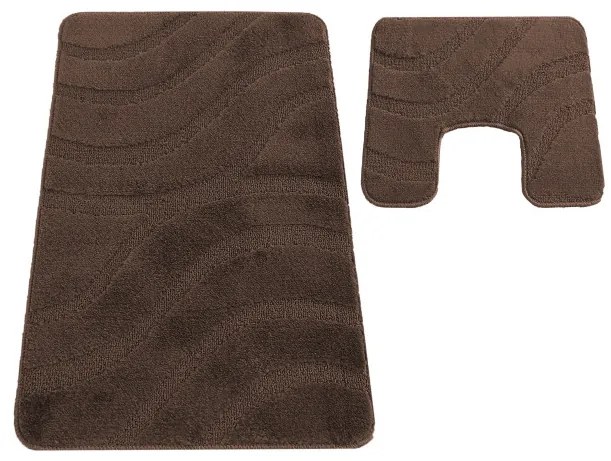 Sada kúpeľňových koberčekov Montana Symphony Chocolate