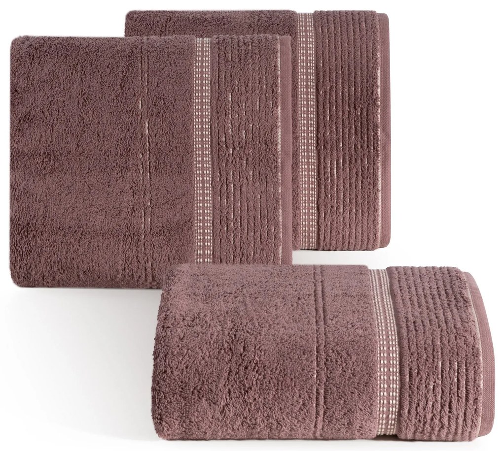 BAVLNENÝ UTERÁK TAYLOR 50X90 CM HNEDÁ