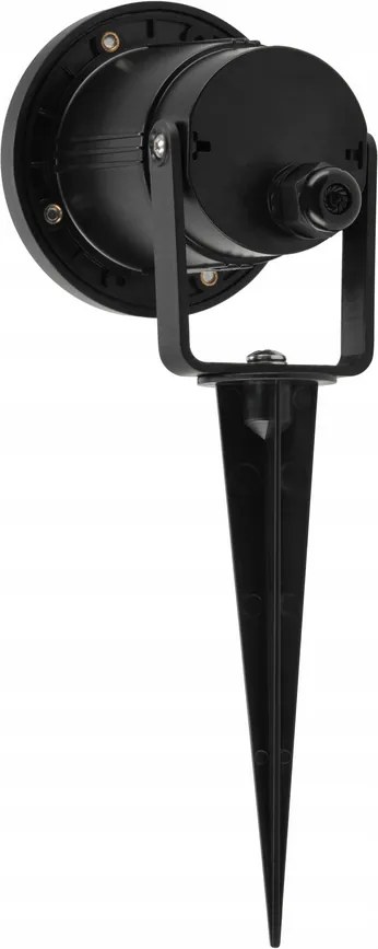 BERGE LED záhradná lampa - vstavaný reflektor GU10 - IP65 - čierna