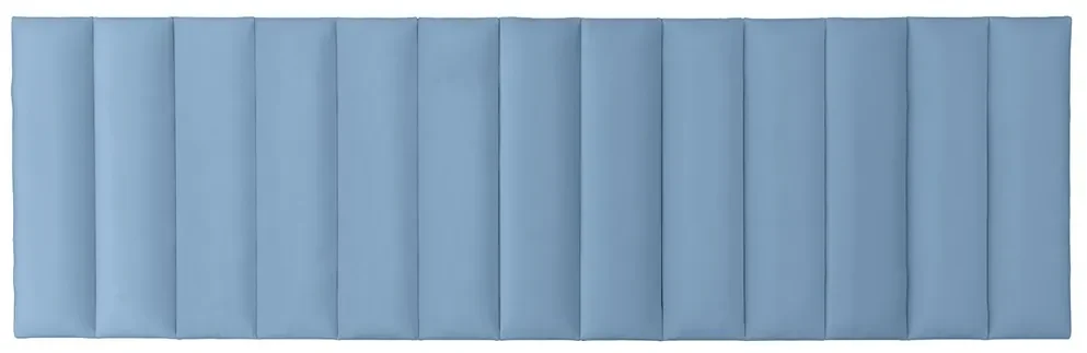 Čalúnený nástenný panel FRAME KRONOS 15x90 cm Farba: Svetlomodrá