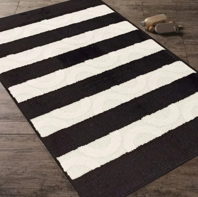 Sada kúpeľňových koberčekov Montana Said XL Black