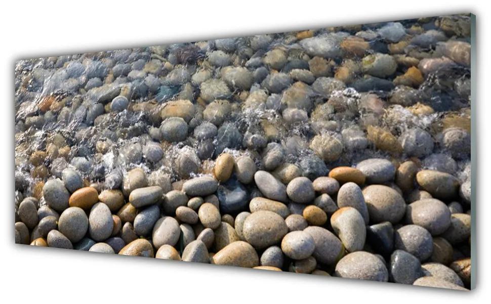 Obraz plexi Kamene voda umenie 125x50 cm