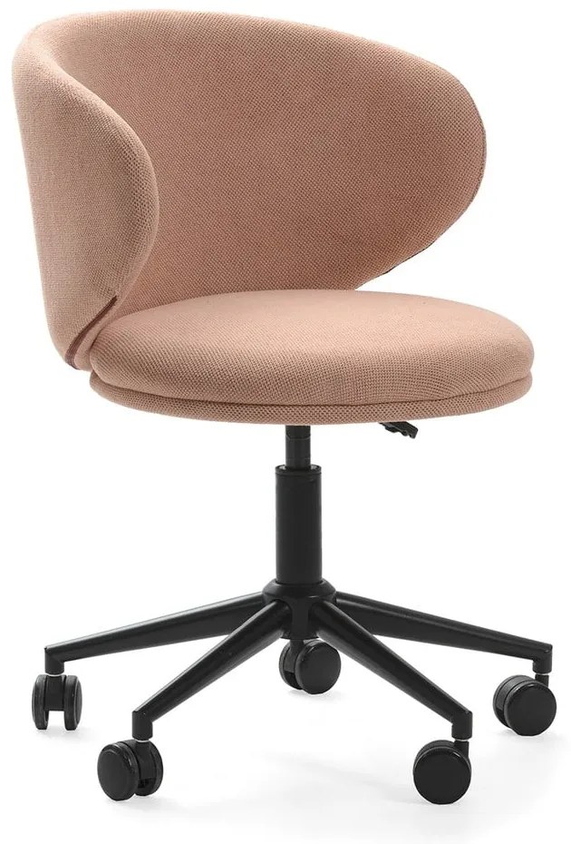 Svetloružová kancelárska stolička Rush – Marckeric