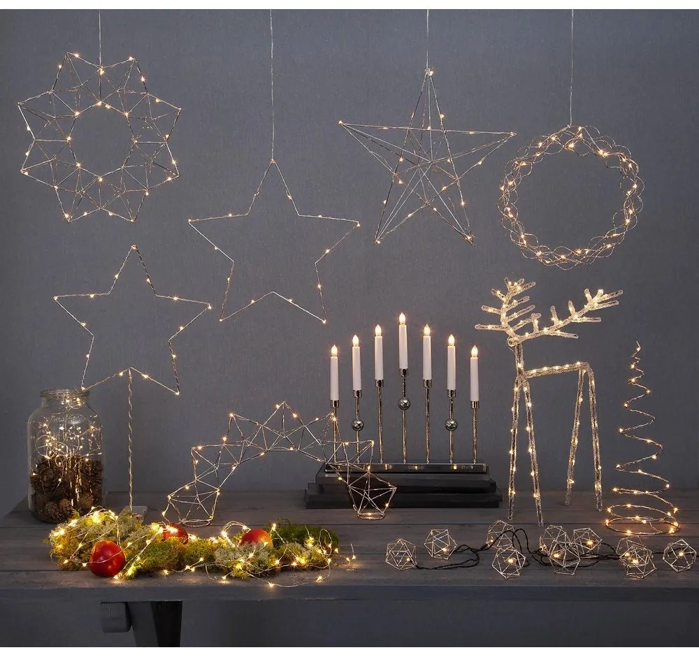 Čierna svetelná dekorácia Gustavo – Star Trading