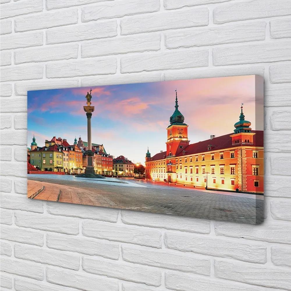 Obraz na plátne Sunrise Varšava Staré Mesto 120x60 cm