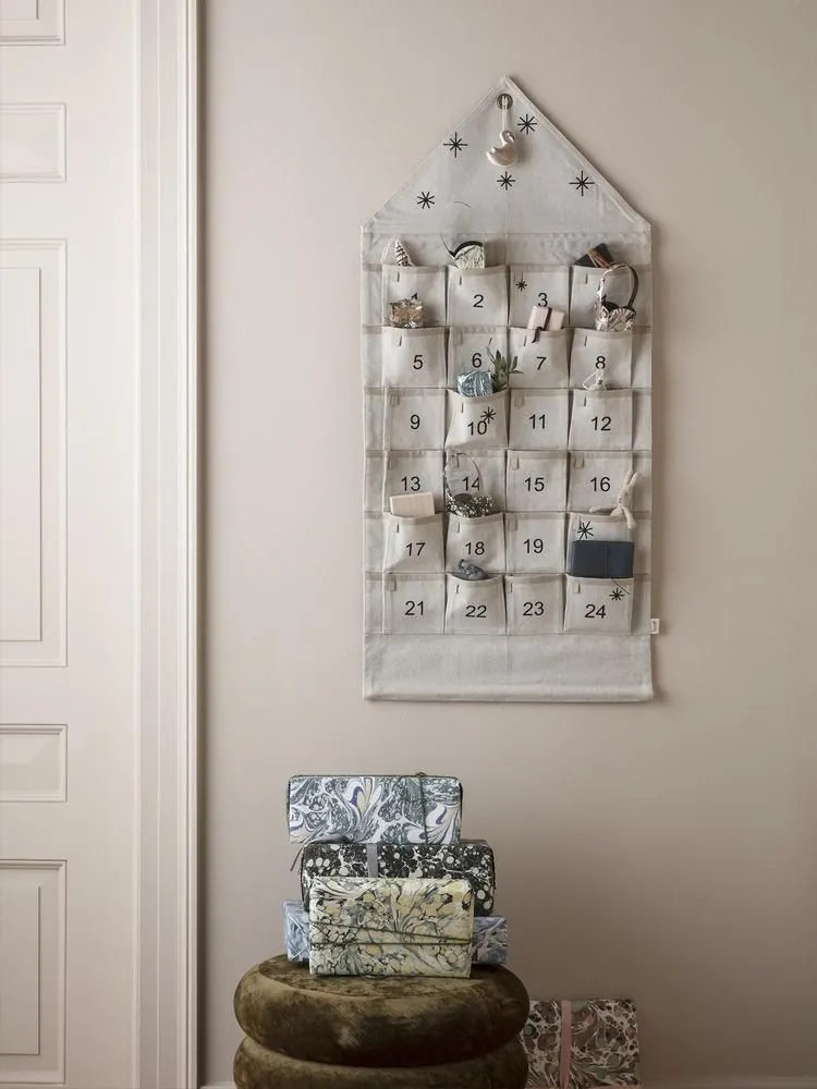 ferm LIVING Textilný adventný kalendár Star Christmas Calendar