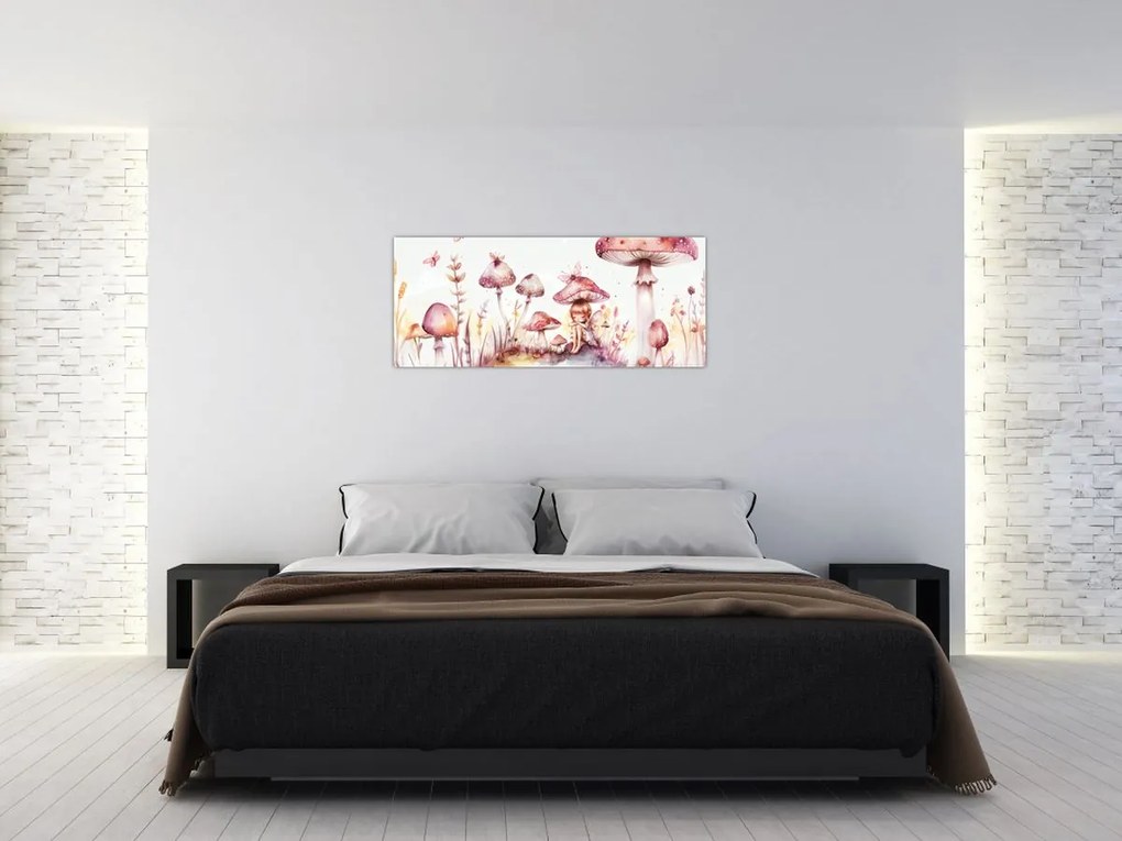 Obraz - Ružová víla (120x50 cm)