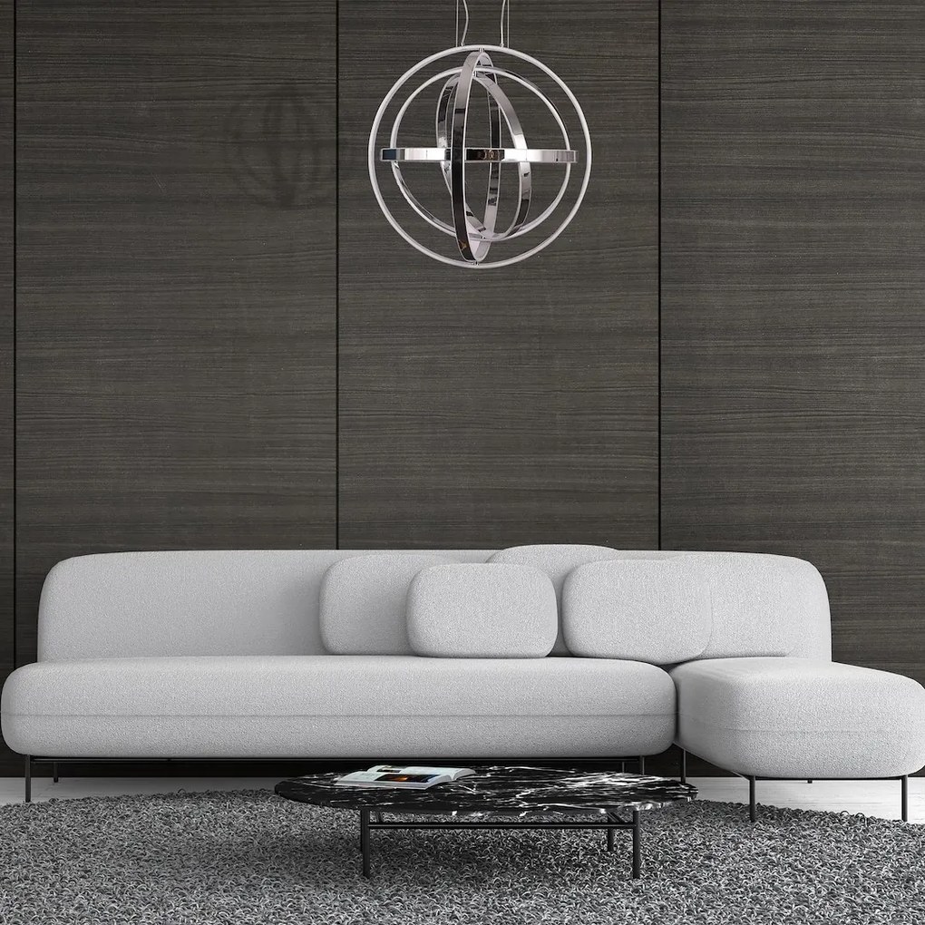 Závesné LED svietidlo Copernicus, 5x LED 260w, 3000k, ch