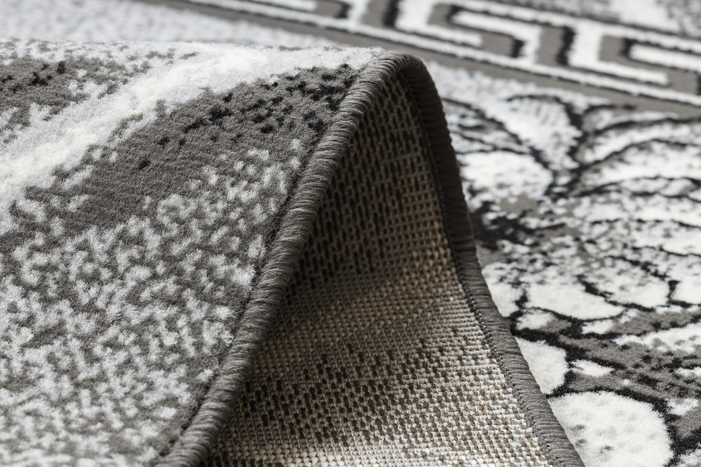 Koberec BCF Morad TRIO Vzor kvetín a lístia, sivý