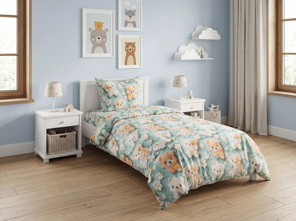 Detské obliečky z mikrovlákna PUPPIFLORA farebné Rozmer obliečky: 70 x 80 cm | 140 x 200 cm