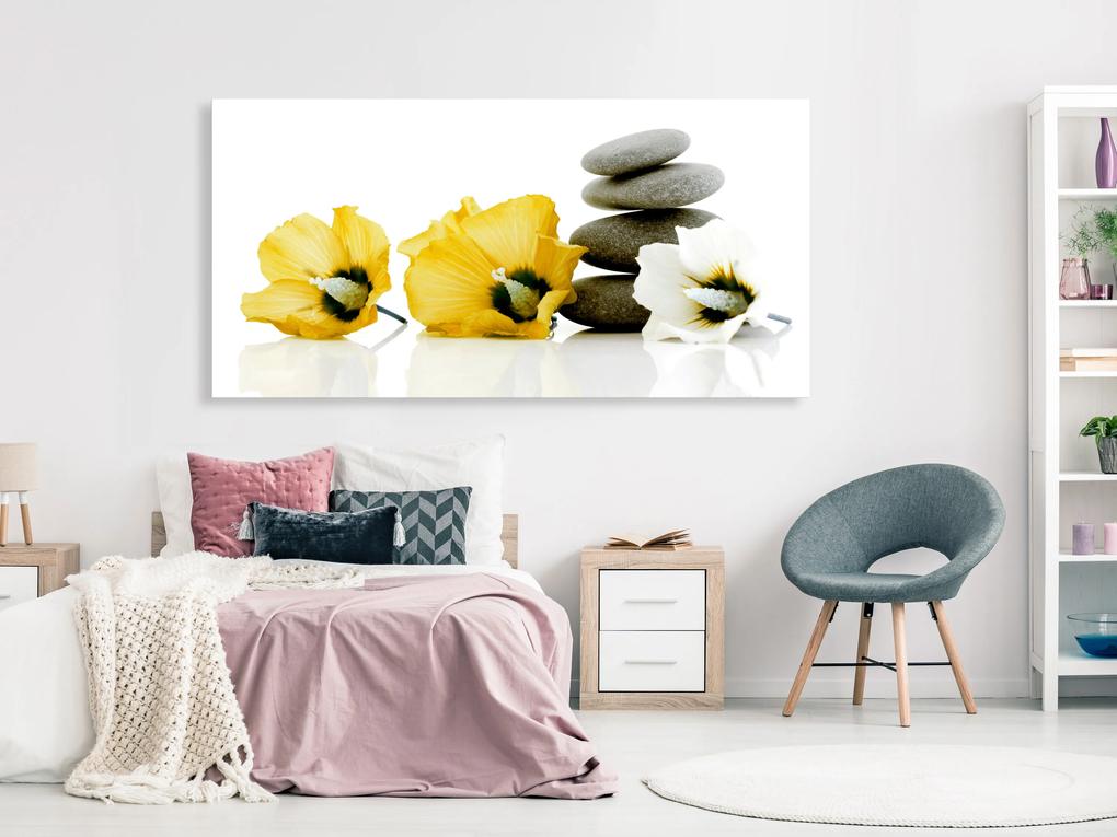 Artgeist Obraz - Calm Mallow (1 Part) Yellow Veľkosť: 120x60, Verzia: Premium Print