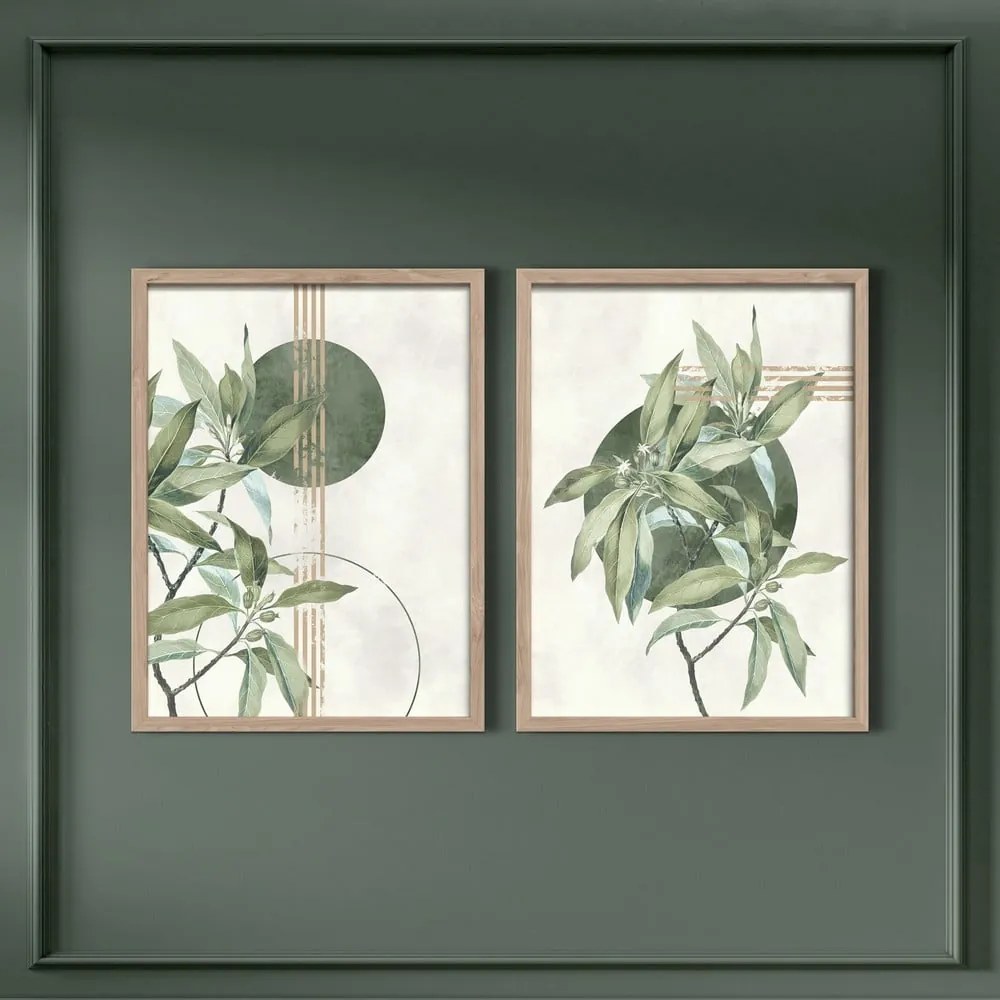 Obrazy v súprave 2 ks 30x40 cm Green – Styler