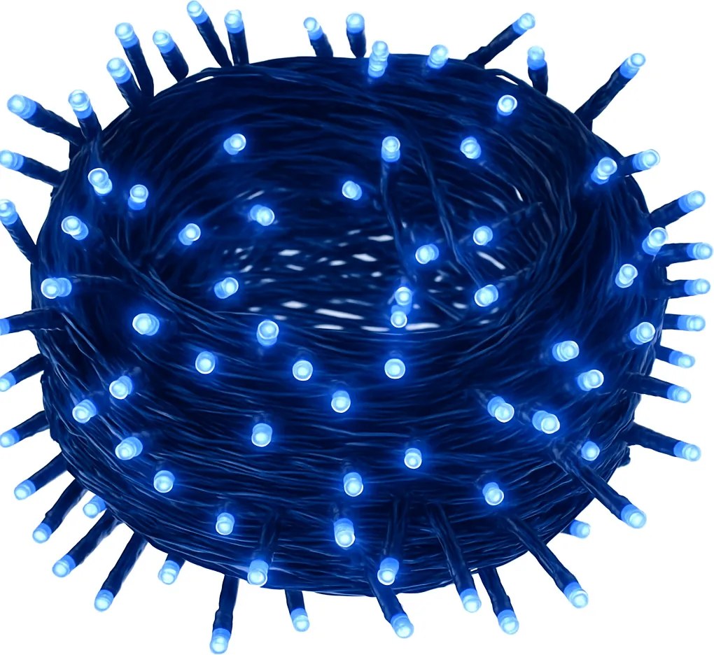Vianočné svetielka vnútorné modré 300 LED