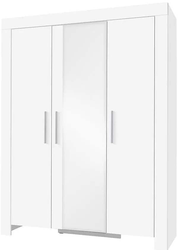 Skriňa Cezar 1 biela/zrkadlo