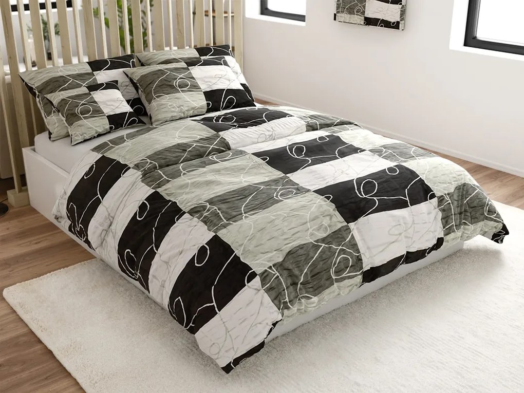 Krepové obliečky KASPARO BLEND sivé Rozmer obliečky: 70 x 90 cm | 140 x 200 cm