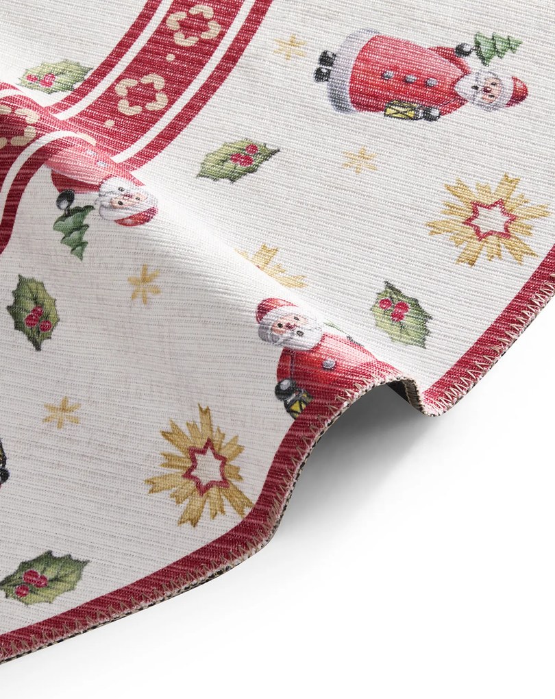 Villeroy & Boch Kusový koberec Toy's delight 106273 Cream, Red kruh, 160x160 (priemer) kruh, červená, obývacia izba