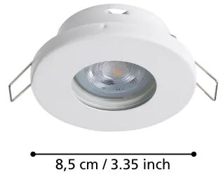 Eglo 901759 - SADA 3xLED Kúpeľňové svietidlo FAVAZZINA 1xGU10/4W/230V IP44 biela