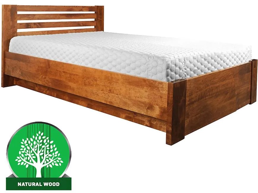 Posteľ drevené Bergen Plus 140x200 Jelša