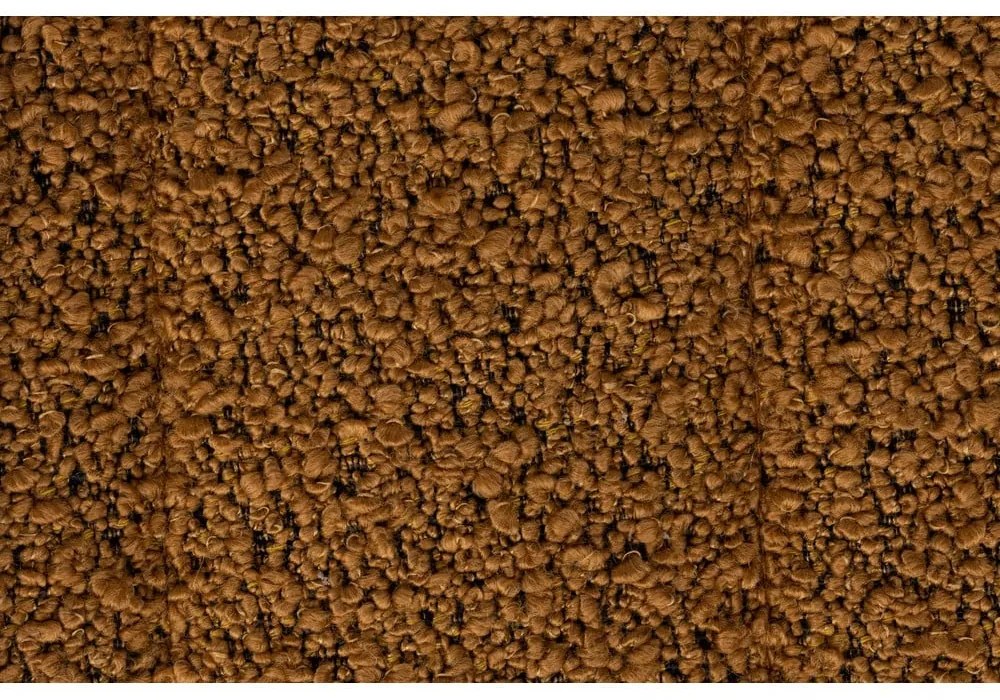 Okrovožlté kreslo z textílie bouclé Jax – White Label