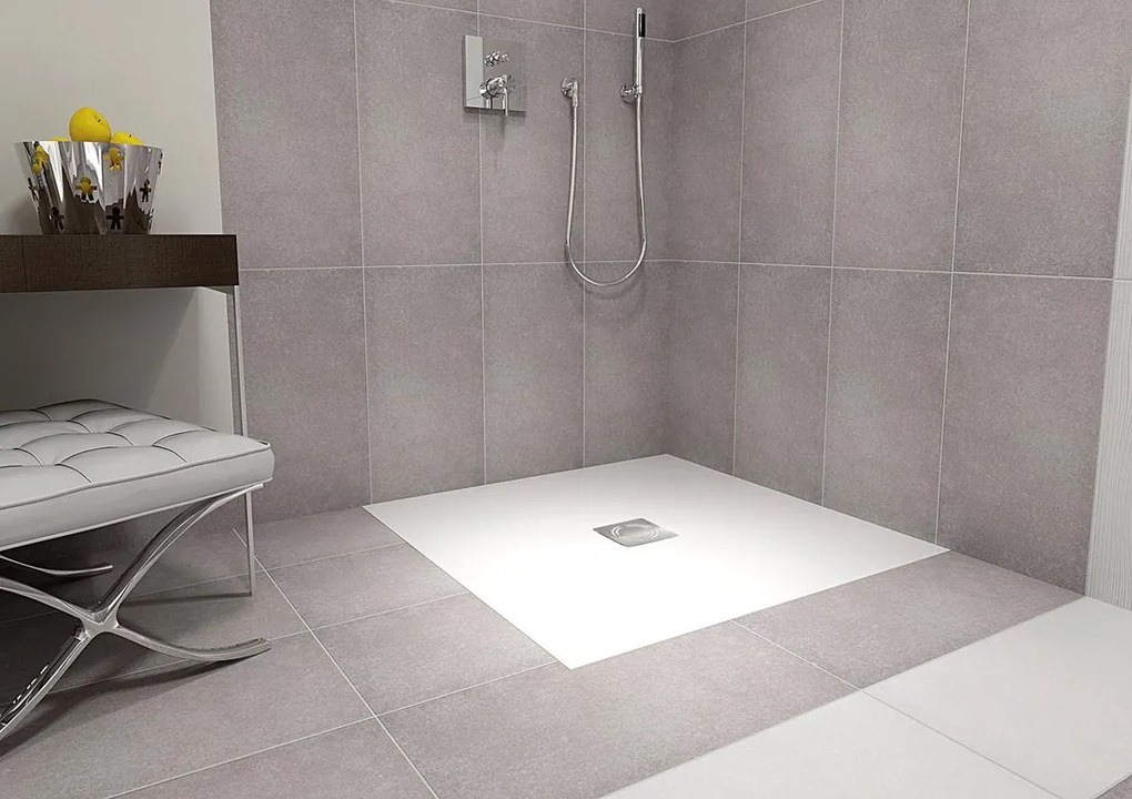 Polysan Polysan, FLEXIA sprchová vanička z liateho mramoru s možnosťou úpravy rozmeru 90x90x3cm, 71546