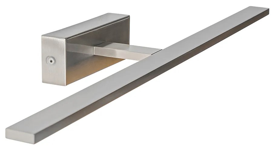 Oceľová nástenná lampa 62 cm vrátane LED IP44 - Jerre