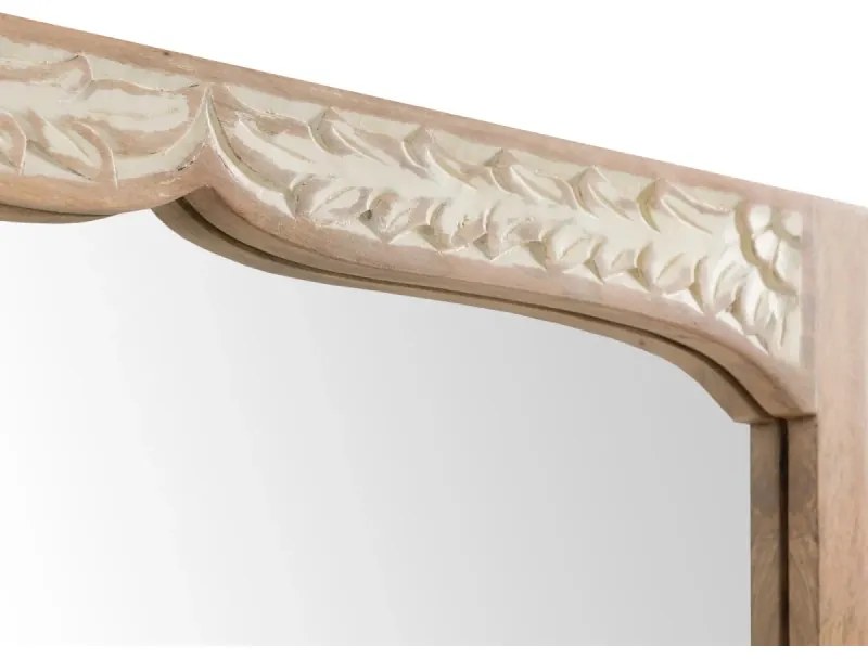 furniture-nabytek.cz - Masívne kúpeľňové zrkadlo Delhi z mangového dreva, lakované, hnedé – 80 cm