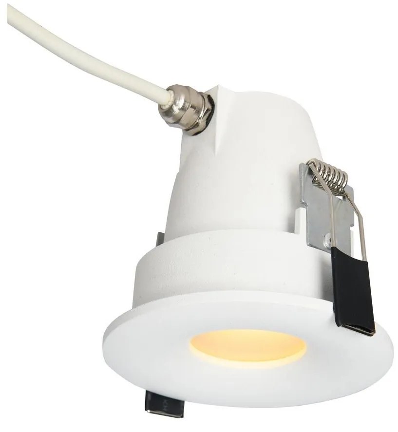 Azzardo AZ5389 - Kúpeľňové podhľadové svietidlo ROMOLO 1xGU10/50W/230V IP65 biela