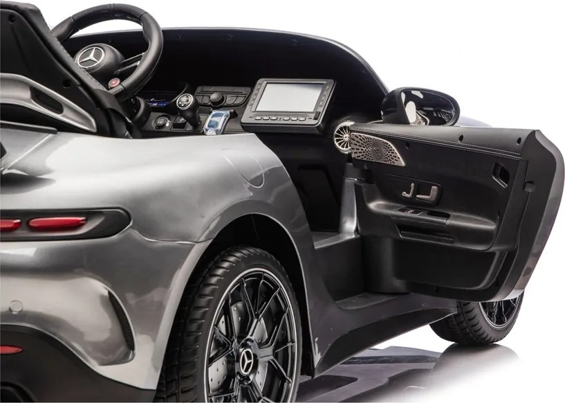 LEAN CARS Elektrické autíčko Mercedes GT63 AMG DK-GT63 24V LCD sivé lakované
