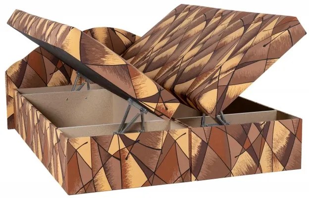 Manželská posteľ Jitka, hnedá (matrac štandard vzor č. 37)