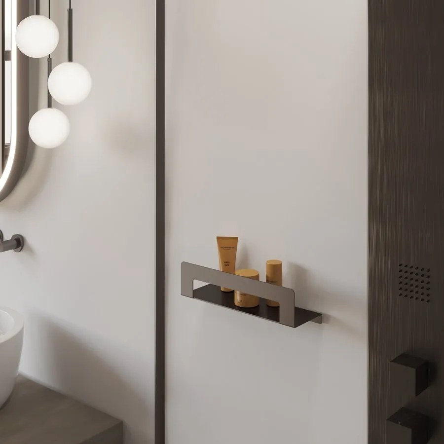 Gedy Gedy, CLEO polica s držiakem uterákov 500mm, biela matná, 2019025