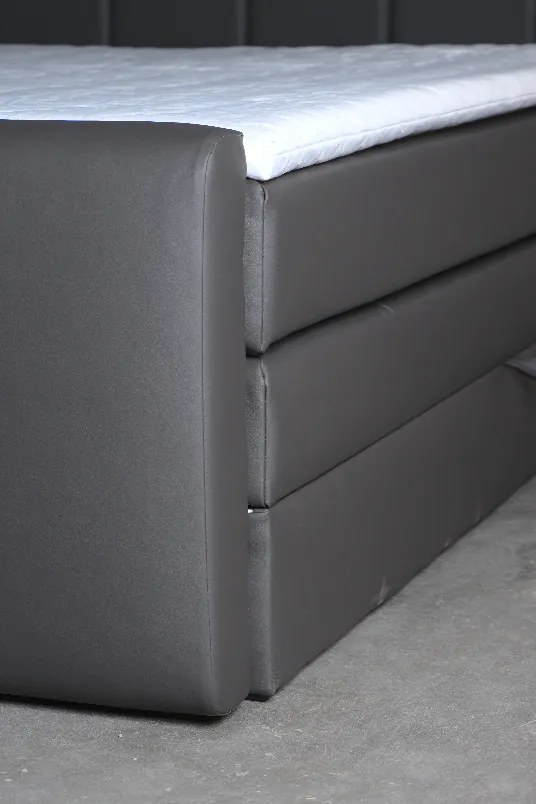 Postel boxspring KABRERA 180 x 200 cm; šedá