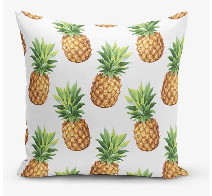 Obliečka na vankúš s prímesou bavlny s motívom ananasu Minimalist Cushion Covers, 45 × 45 cm