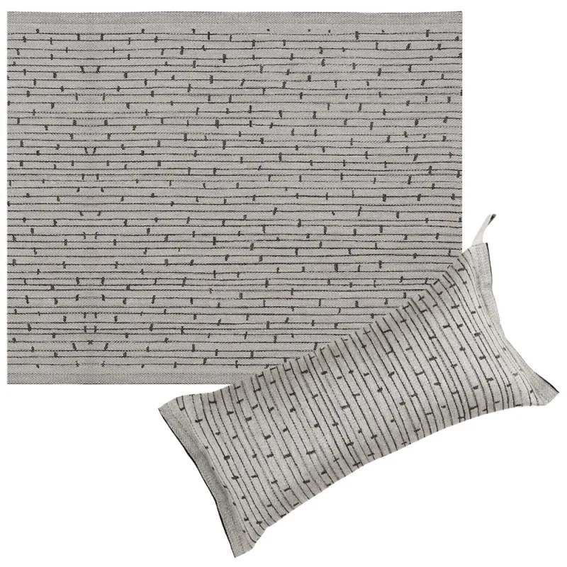 Sada do sauny na sedenie Metsä, ľan-čierna