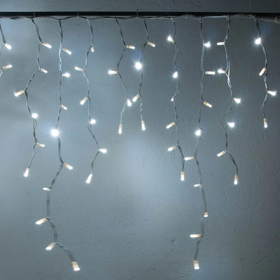 DECOLED LED rampouchy světelné, 3× 0,9 m, ledově bílá, 174 diod, IP67, bílý kabel