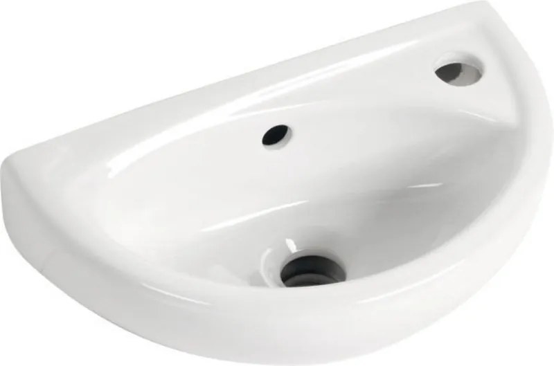 Aqualine Aqualine, OVAL keramické umývadlo 23x39cm, TP040