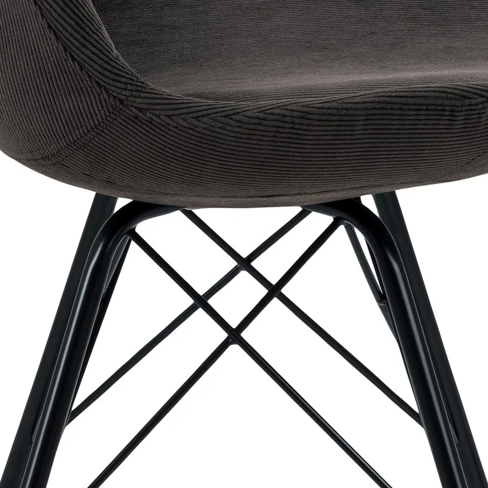 Tmavosivá jedálenská stolička Eris - Actona